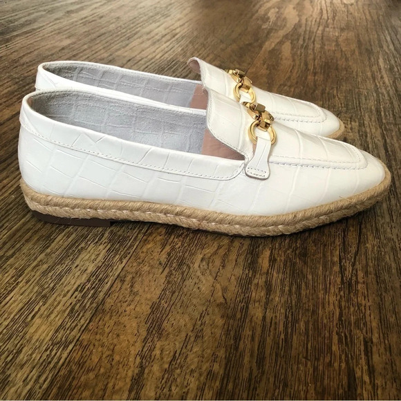 NIB Schutz White Patti Loafers Size 6.5 - Picture 9 of 11